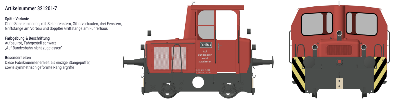 Schöma Art.-Nr. 321201-7 Digitales Ansicht der Schöma Modell-Lokomotive von Becker&Sohn Modellbau